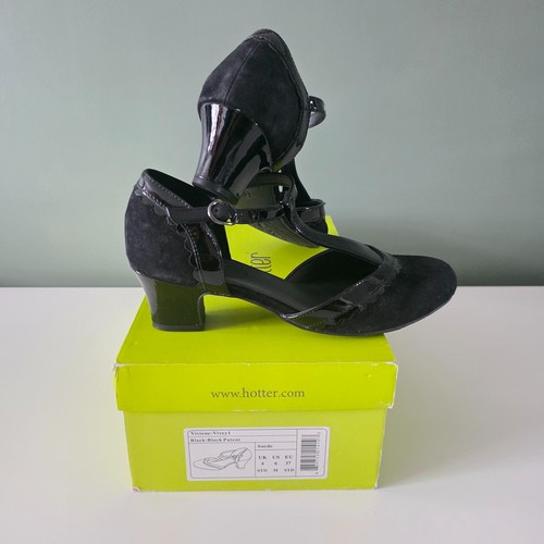 Hotter viviene black patent - viviene, &