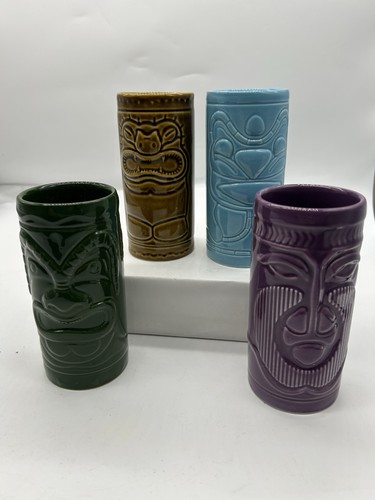 Ceramic tiki mugs - mugs, of