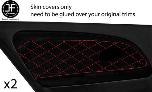 Red diamond stitch - red, rear