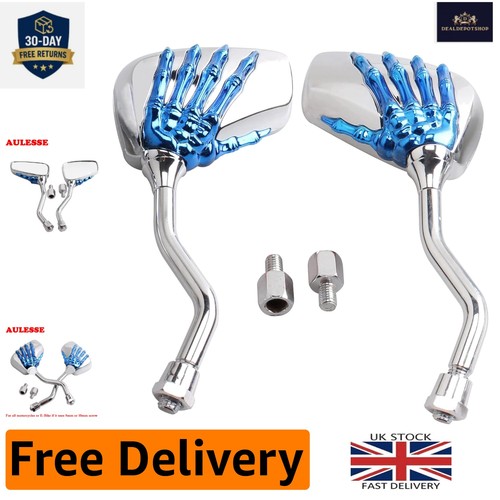 Aerodynamic blue skull hand - aerodynamic,