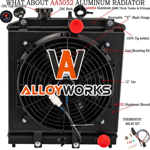 Radiator shroud fan - radiator, for