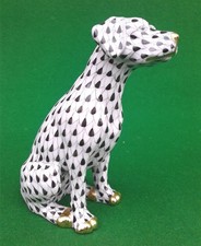 HEREND DALMATIAN DOG IN BLACK