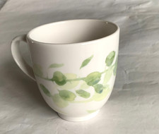 Portmeirion Reflections Mug White Green Leaves Excellent condition