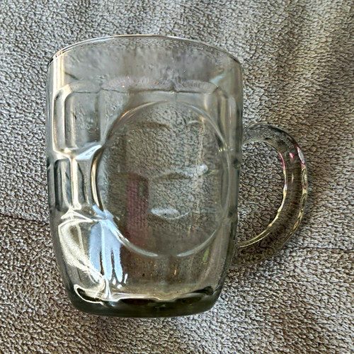 Clear glass beer tankard mug - glass,