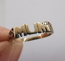 9ct Gold Mum Ring Diamond Set