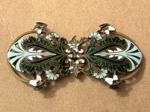 Art nouveau enamel brass 2 - art,