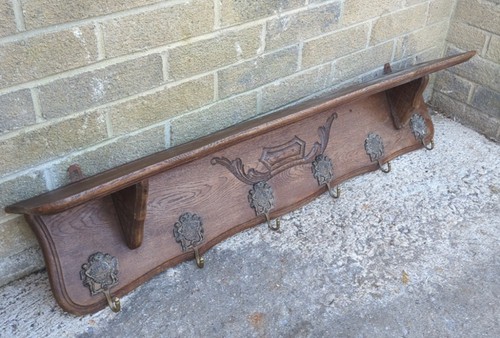 Large hand carved oak - large,