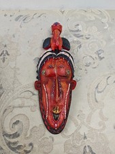 Design Toscano Masks of the Congo Wall Sculptures - Hornbill, Woodtone