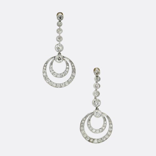 Antique old cut diamond - old, drop