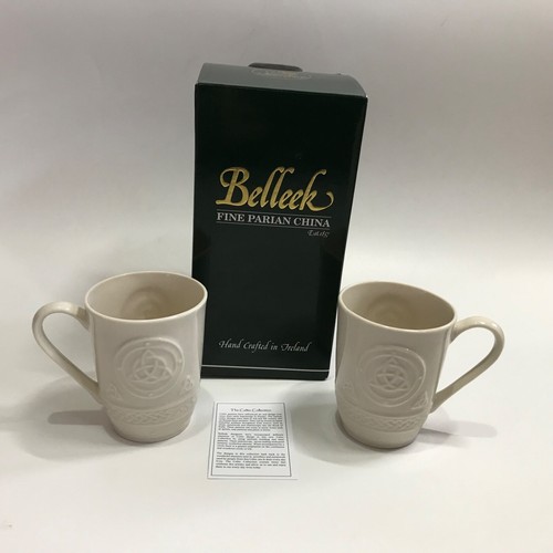 Belleek celtic mugs - belleek,