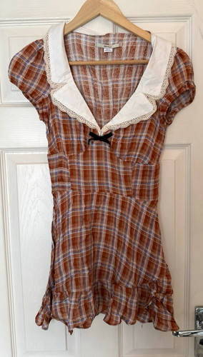 Kimchi blue brown plaid - blue,