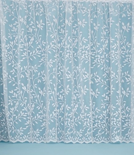 White vine net curtain - net,