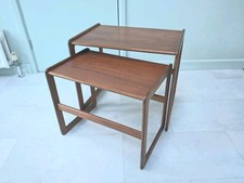NEST OF 2 TEAK COFFEE OCCASIONAL TABLES MID CENTURY 1970S G Plan Danish Style
