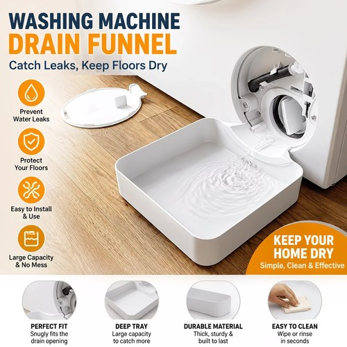 Washing machine drainage tray - machine,