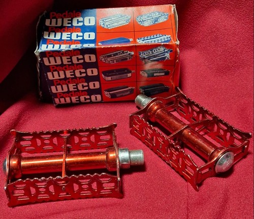 Weco road bike pedals red - road,