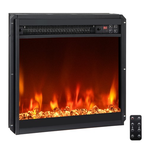Gymax electric fireplace - gymax, 18”