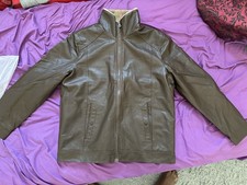 Men's leather jacket with soft