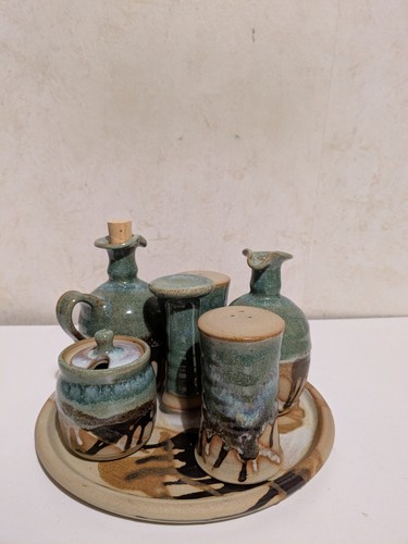 Canterbury pottery condiment - canterbury,