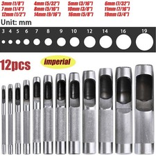 12PC PRECISION HOLLOW PUNCH