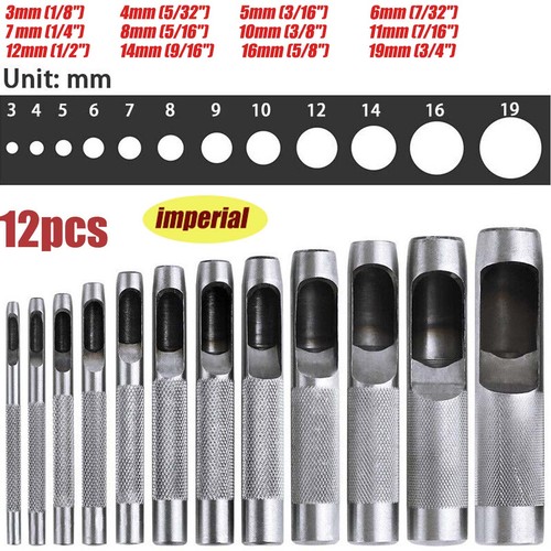 12pc precision hollow punch - 12pc,