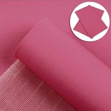 Dark Pink Litchi FAUX LEATHER