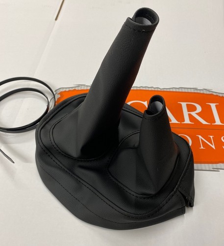 Black vinyl gear gaiter - vinyl,