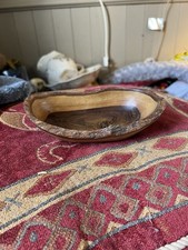 Hand Turnt Rustic Wooden Bowl