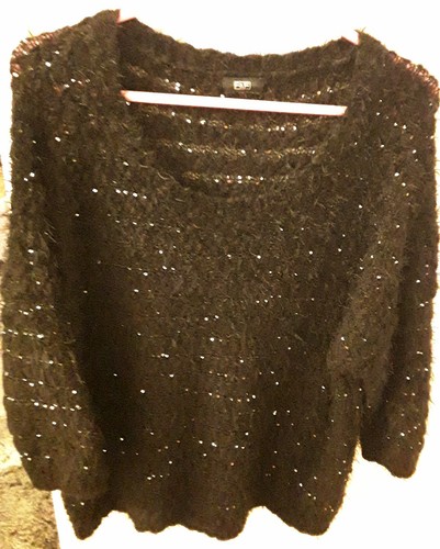 Black sequinned eyelash - f&f,