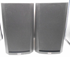 BOWERS WILKINS B&W DM302 BLACK ASH PAIR BLACK SPEAKERS TESTED WORKING READ