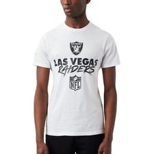 New Era Mens Las Vegas Raiders NLF Script Short Sleeve T-Shirt Top Tee - M