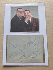 ERIC MORECAMBE & ERNIE WISE TV LEGENDS HAND-SIGNED VINTAGE PHOTOCARD