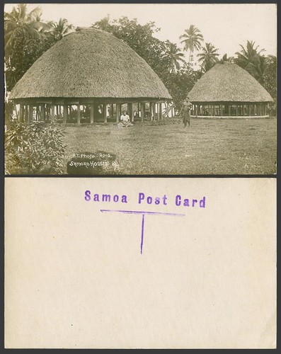 Samoa old real photo postcard - samoa,