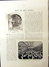 Old Boot Shoe Making Sawyer Leather Buttonhole Machine Britain Work C