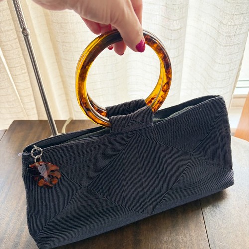 Black cordé 1940s - cordé, vintage