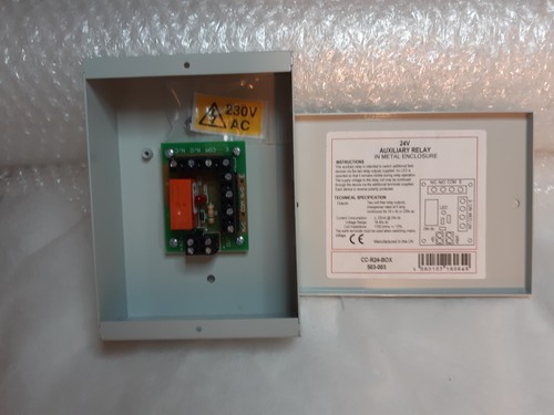 Fire alarm relay with - fire, metal