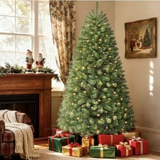 Shareconn 4Ft Pre Lit Christmas Tree, Artificial Christmas Tree with 120 LED