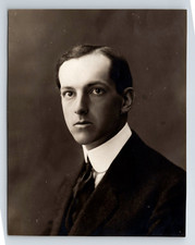 Antique 13cm x 10cm Photo: French Aviator, Arthur Charles Hubert Latham.