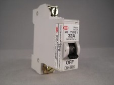 MEM MCB Type 1 32 Amp M6 Single Pole 32A Circuit Breaker Memera 21 321QB 321QEB