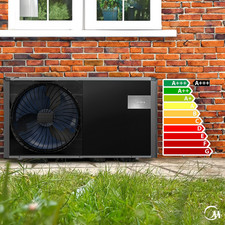 Midea R290 Heat Pump system high temperature 75C in anthracite