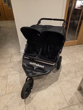 Out N About Nipper 360 V4 Double Twin Stroller Black - Read Description