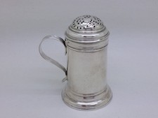 George I 1723 Britannia Silver Cylinder Kitchen Pepper Pot Hallmarked London
