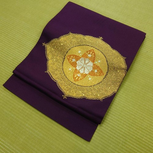 Antique nagoya obi silk kimono - nagoya,
