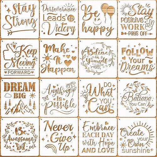 Jsrqt 16pcs inspirational word - jsrqt,
