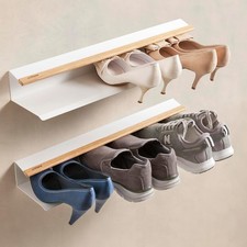 Wall-Mounted Slim Shoe Rack