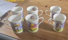 L@@K Kingsbury Bone China Disney Winnie & Friends Mugs x 6 New