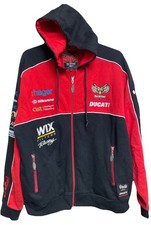 Ducati Be Wiser Racing Zip Up Hoodi  Jacket Size Medium. Armpit To Armpit 22”