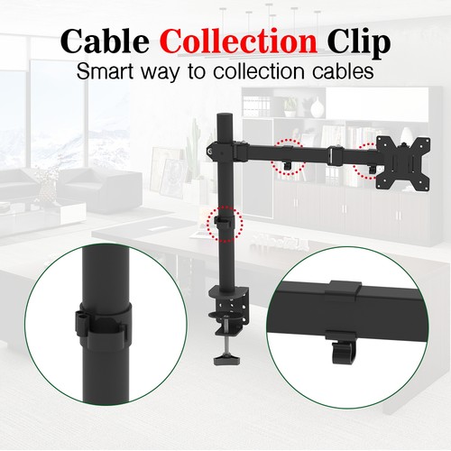 Single monitor arm desk - single, mount