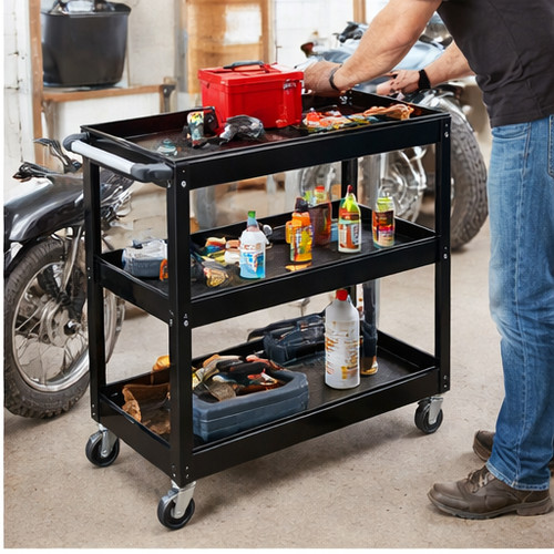 Tool storage garage - garage, trolley