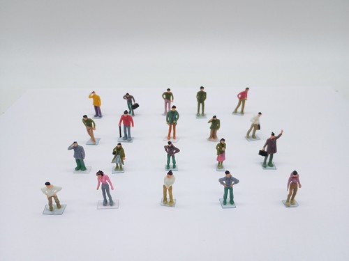 Model train railway figures - model, on