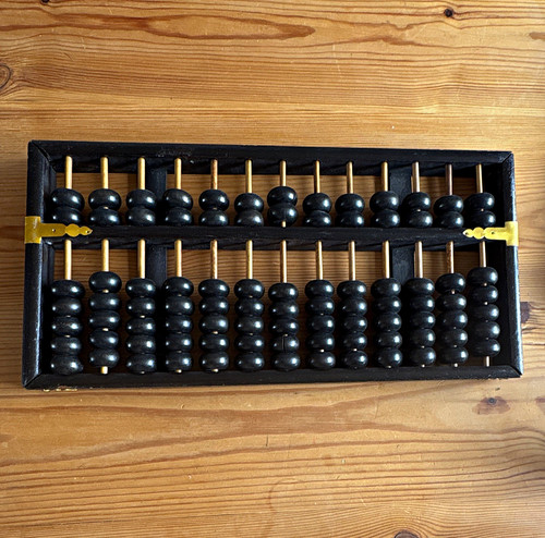 Wooden abacus counting frame - wooden,